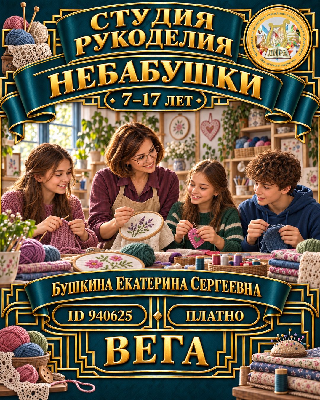 Афиша: Студия рукоделия "Небабушки" (ул. Текстильщиков)