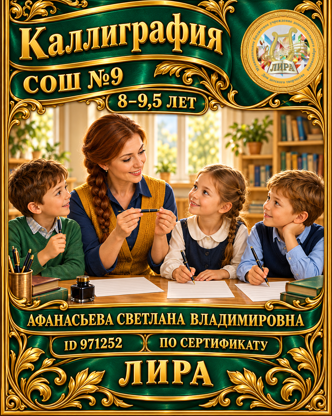 Афиша: Каллиграфия, СОШ №9