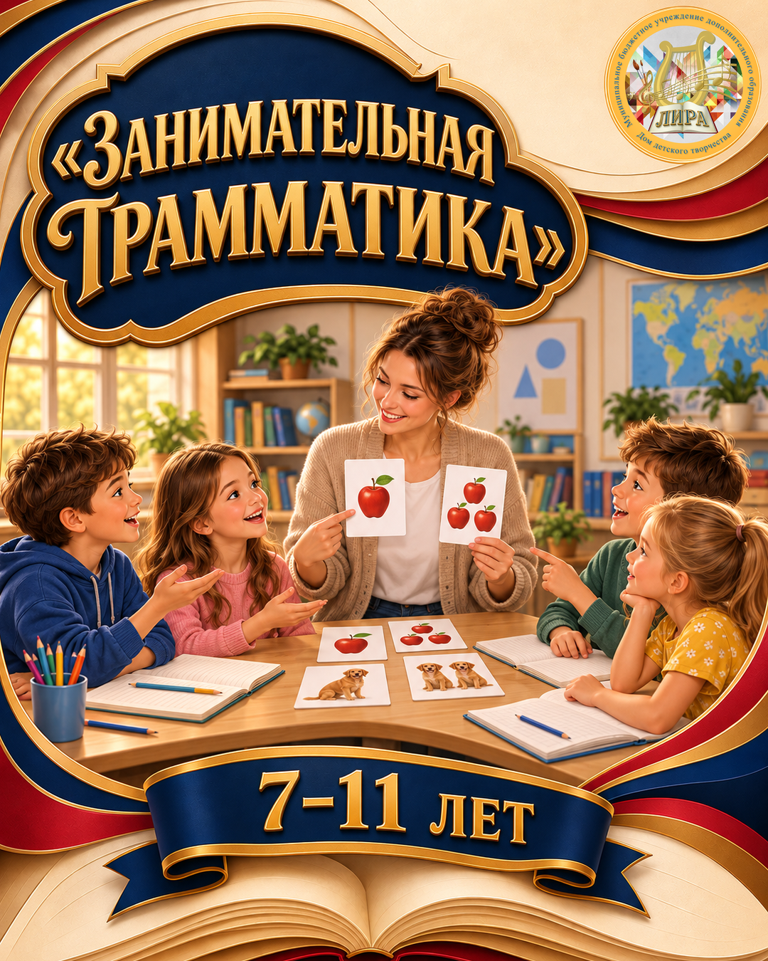 Афиша программы «ЗАНИМАТЕЛЬНАЯ  ГРАММАТИКА» (на платной основе)
