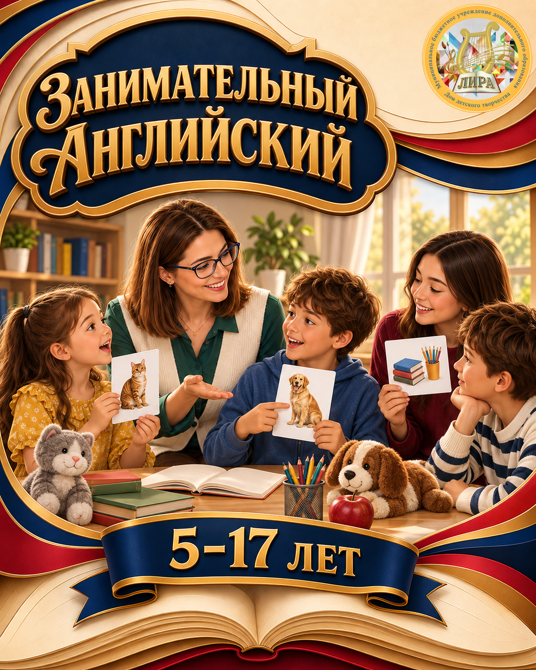 Афиша программы "Занимательный английский" ПФДОД